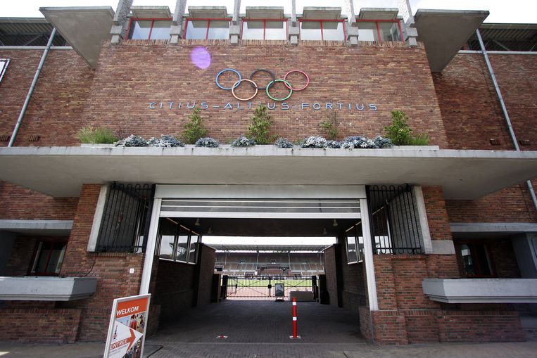 De ingang van het Olympisch Stadion in Amsterdam Beeld anp