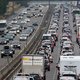 Topdrukte op de Franse wegen