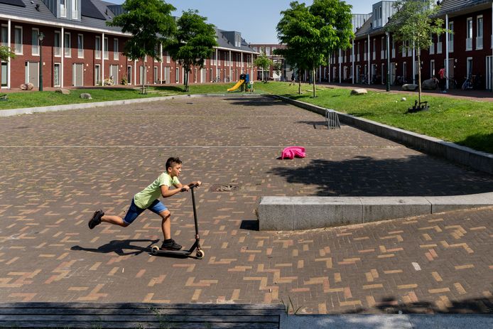 Het Eikendonkplein komt van pas in droge en natte tijden.