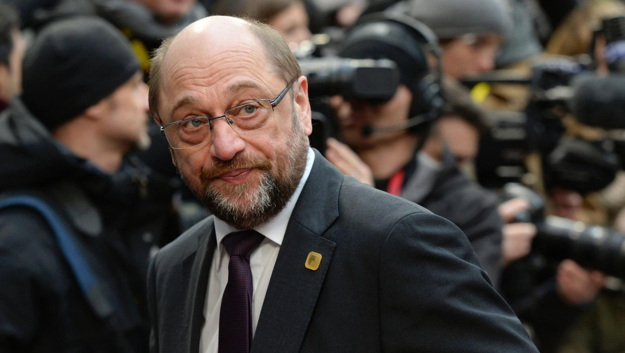 De Duitse sociaal-democraat Martin Schulz, gaat zich dit jaar in de Duitse politiek storten. Beeld afp