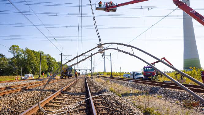 ‘Enorme operatie’ na miljoenenschade op spoor tussen Lelystad en Dronten: reparatie duurt nog weken