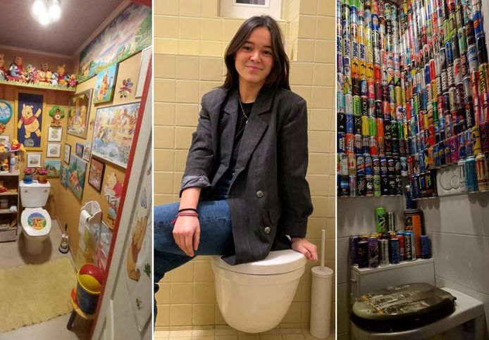 Camille Vanuxem is op zoek naar bijzondere wc's. 
Links: Anja won 20 jaar geleden een beertje van Winnie The Pooh op de kermis. Die dag was het begin van haar verzameling. Ze besloot om al haar spullen op het WC, of zoals zij het noemt ‘poohhuisje’, te etaleren.
Rechts: Als je Krikke zijn wc ziet, lijkt het de lokale nachtwinkel wel! Tegen alle verwachtingen in, lust hij zelf absoluut geen energiedrankjes. Hij houdt gewoon van de kleurrijke blikjes.