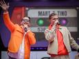 Tino Martin en Martin Hoogkamer, hier tijdens een gezamenlijk optreden op Koningsdag, zijn in september van de partij bij de eerste editie van het IJM Live Strandfeest in Vught.