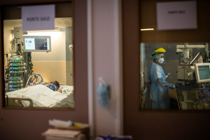 Unité Covid de l'hôpital Érasme (archives)