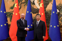 Le président du Conseil européen, Charles Michel, et le président chinois, Xi Jinping.