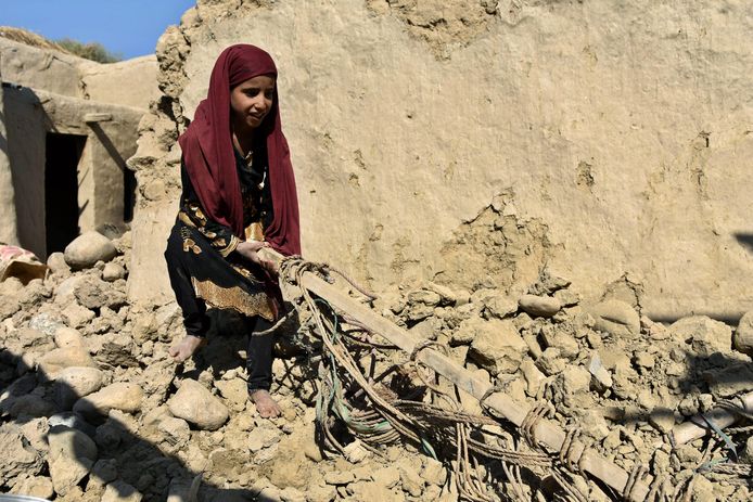 Archiefbeeld van een aardbeving in Afghanistan in 2015.