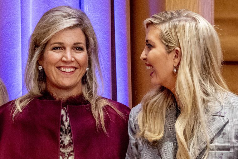 De Nederlandse koningin Máxima en Ivanka Trump. Beeld ANP