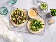 Wat Eten We Vandaag: Wrap met sticky aubergine en sriracha mayonaise