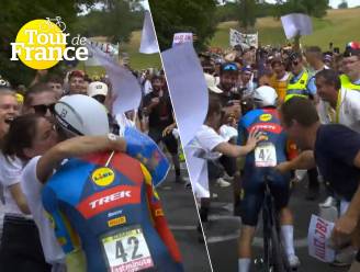 Thuisrijder Bernard krijgt bizarre boete voor ‘ongepast gedrag’ nadat hij zijn vrouw kust in tijdrit, collega sneert naar UCI: “Wat een grap”