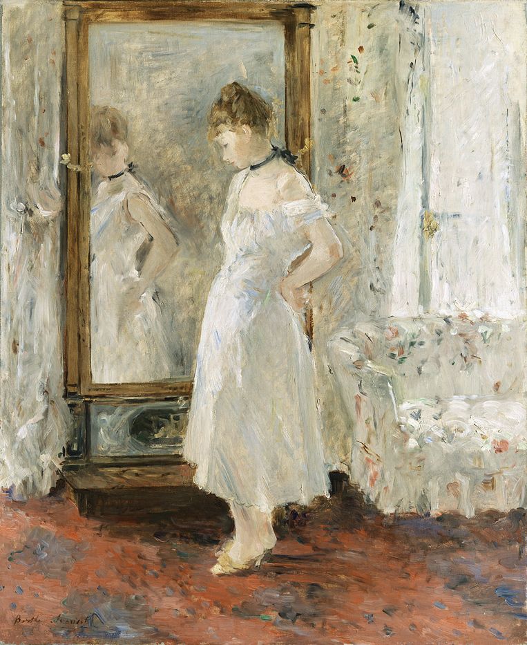 Berthe Morisot, La psyché, 1876. Beeld Museo Nacional Thyssen-Bornemisza, Madrid