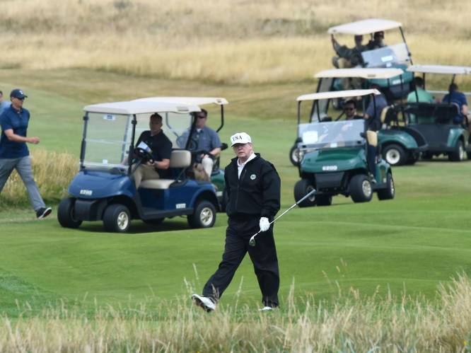 Trump verdedigt golfuitjes terwijl orkaan Dorian nadert: “Heel snel en goedkoop”