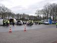 Grote integrale controle langs de A18.