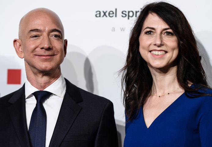 Jeff Bezos en zijn vrouw MacKenzie