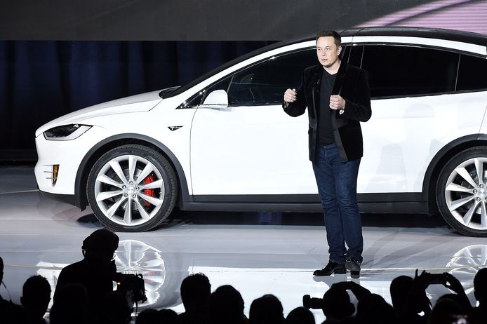 Tesla-CEO Elon Musk bij de lancering van de Tesla Model X in 2015.