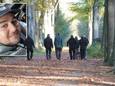 De politie zoekt in een bos bij Diepenveen naar de vermiste Ercan Özturk uit Apeldoorn.