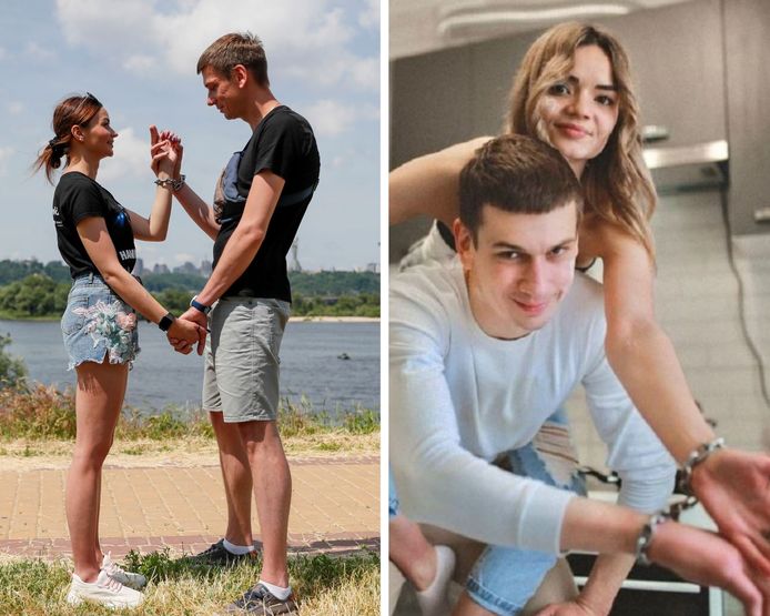 Un couple ukrainien s'est menotté les mains pendant quatre mois.