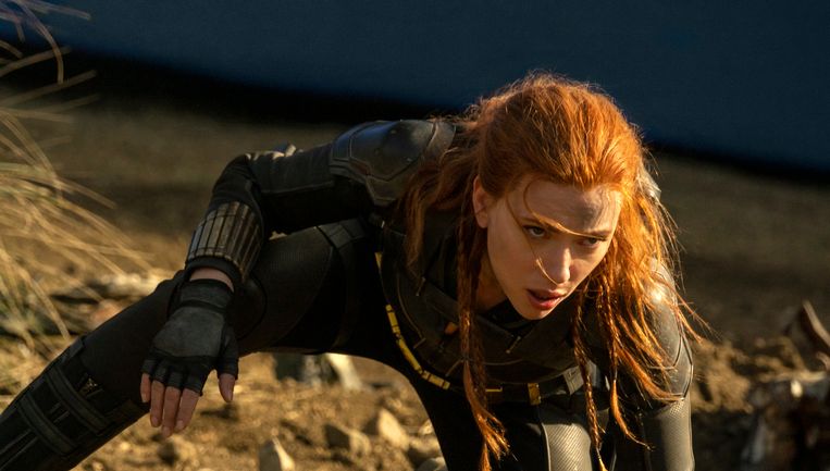 Scarlett Johansson in Black Widow  Beeld filmstill