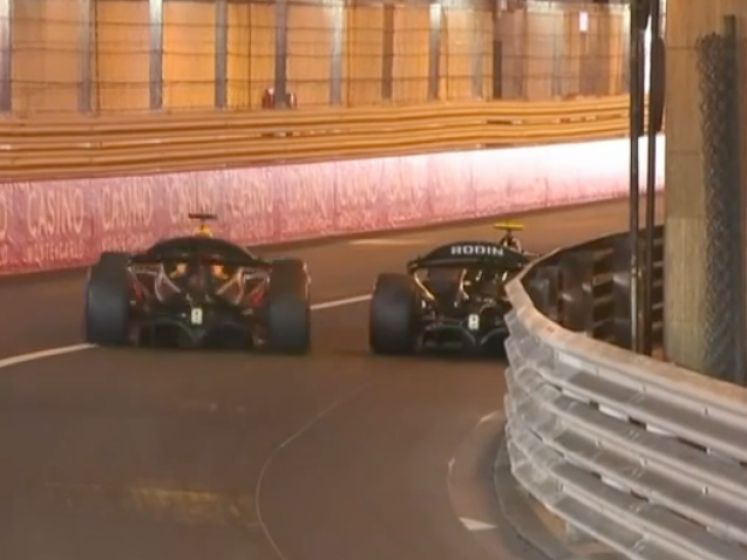 Formule 2 ontsnapt aan horrorcrash in tunnel