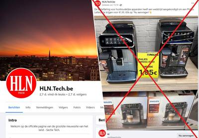 Valse Facebook-pagina met logo van HLN probeert mensen op te lichten