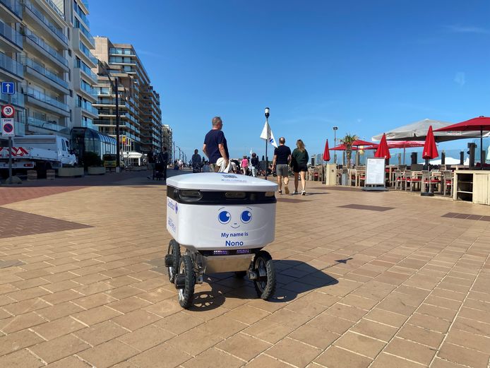 Zelfrijdende robots brengen je boodschappen aan de deur of naar het strand rond het Lichttorenplein in Knokke