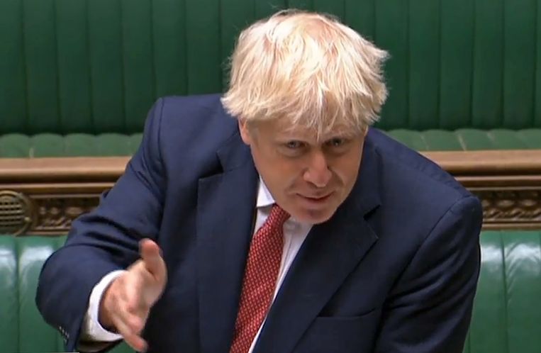 De Britse premier Boris Johnson. Beeld AFP