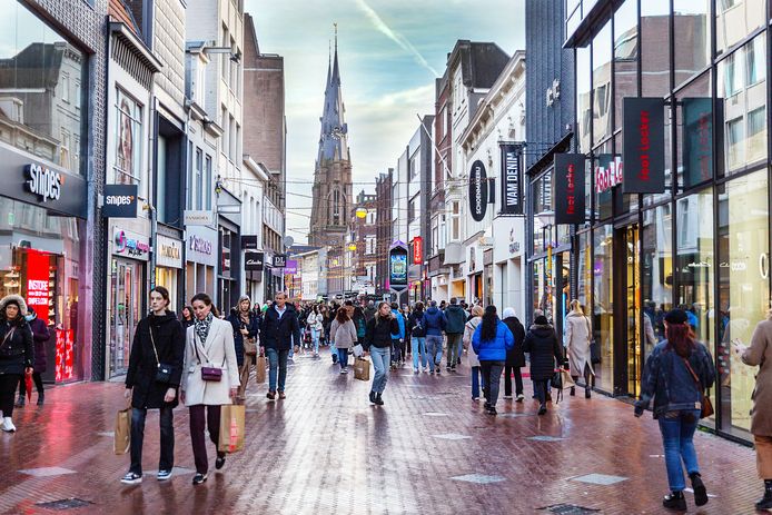 Fashion schoenen winkelstraat