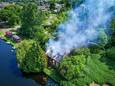 Leegstaande boerderij in Hasselt niet meer te redden.