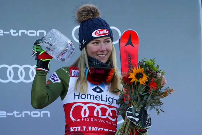 Mikaela Shiffrin greep naast de winst.