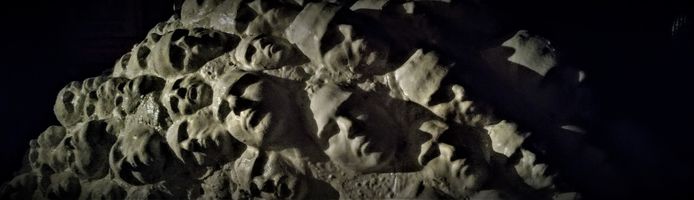 Detail van hoe de schubben in ontwerp 1 vormgegeven moeten worden; per schub één 3D-gezicht.