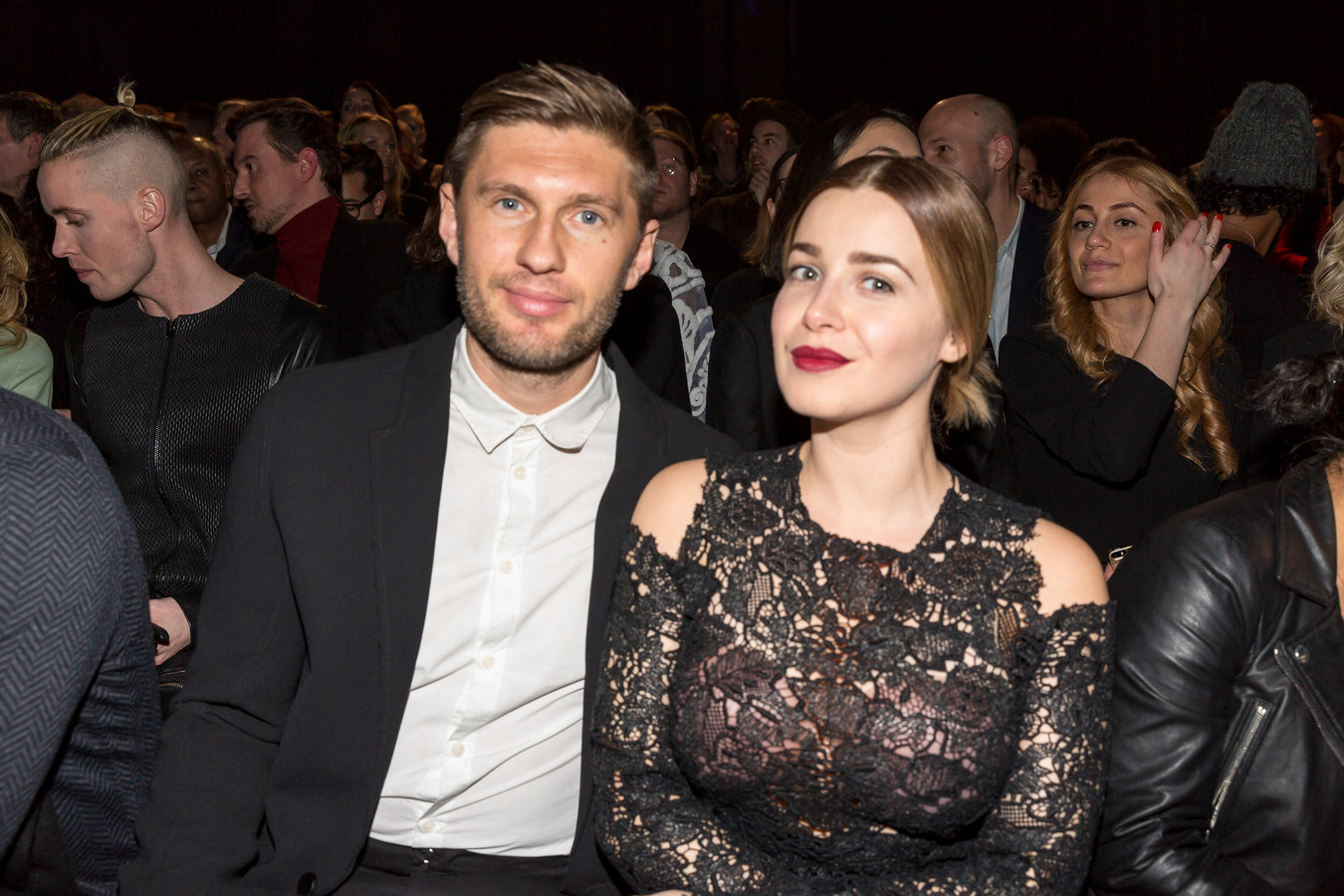 Evgeniy Levchenko met partner Victoria Koblenko.