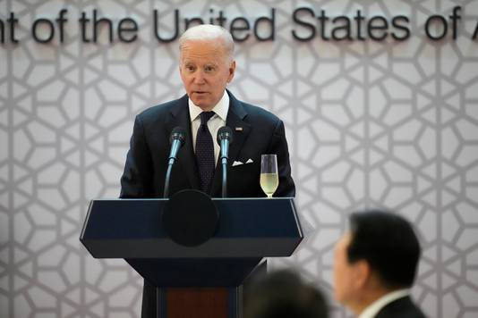 Joe Biden is momenteel op bezoek in Zuid-Korea.