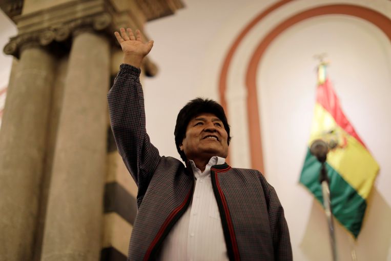 De Boliviaanse president Evo Morales  Beeld REUTERS