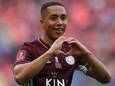 Youri Tielemans na de gewonnen FA Cup-finale tegen Chelsea in 2021.