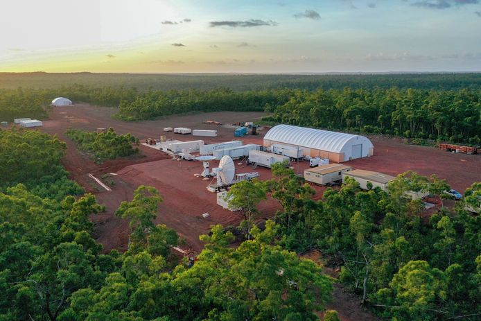 Het Arnhem Space Centre in het Northern Territory, een faciliteit van het commerciële bedrijf Equatorial Launch Australia.