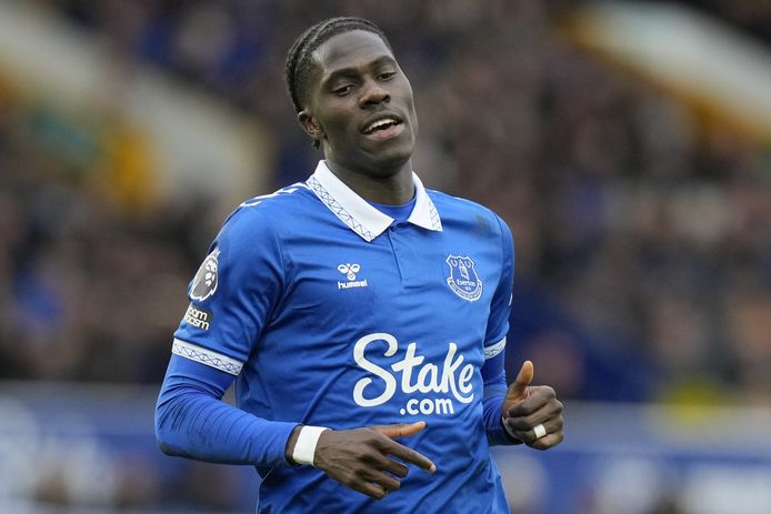Rode Duivel Amadou Onana, middenvelder van Everton.
