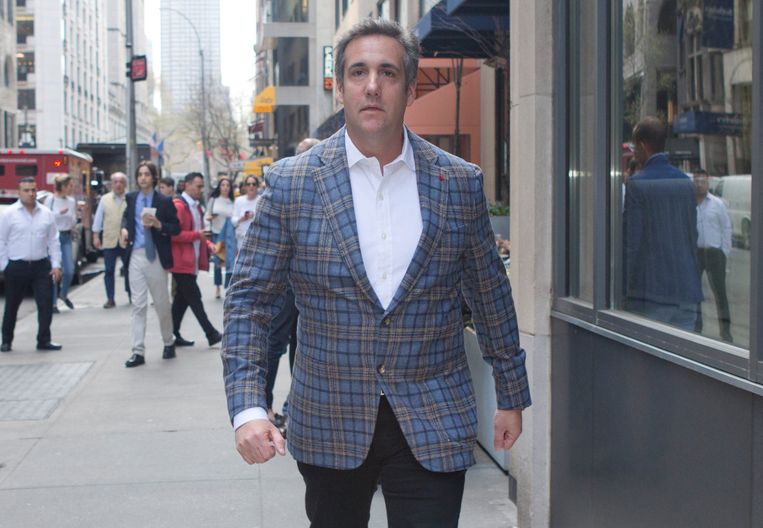 Michael Cohen, de voormalige advocaat van Trump, in New York. Beeld Photo News