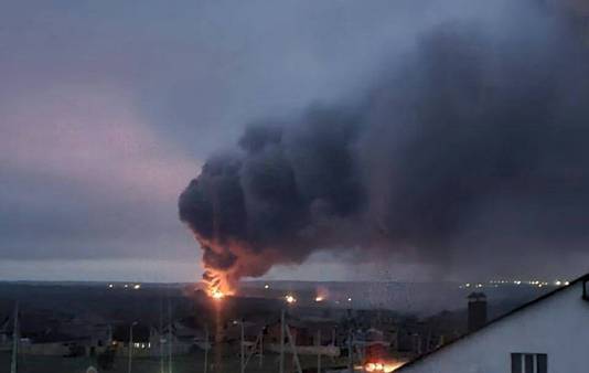 Eerder deze week woedde een brand bij een munitiedepot in Belgorod.