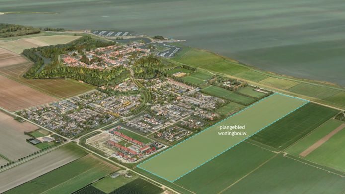 Aan de oostkant van Willemstad moeten over een paar jaar 150 woningen verrijzen.