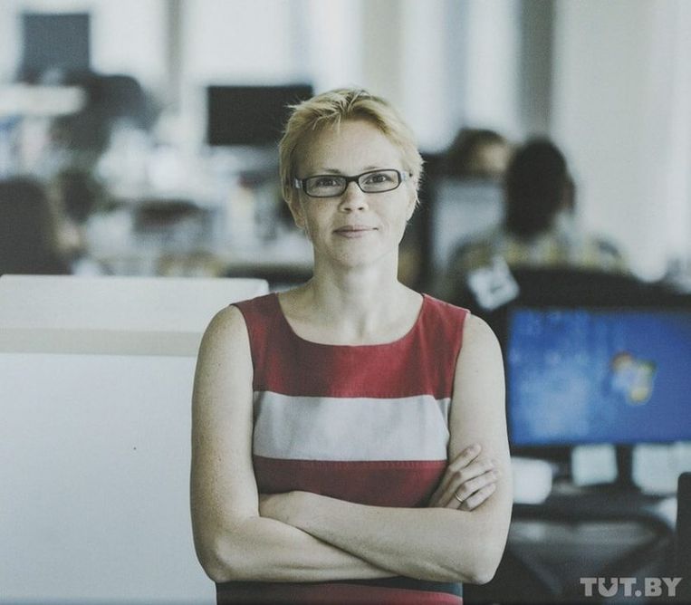 Maryna Zolatava hoofdredacteur van internetportaal Tut.by, werd veroordeeld voor 'belastingfraude'. Beeld RV