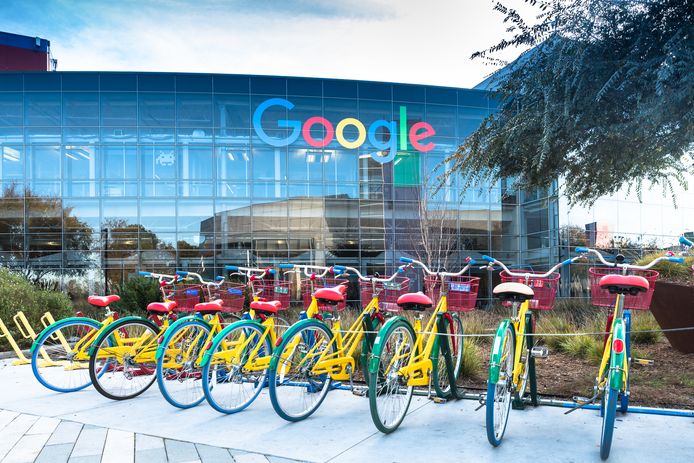 Het hoofdkantoor van Google in Mountain View, Californië