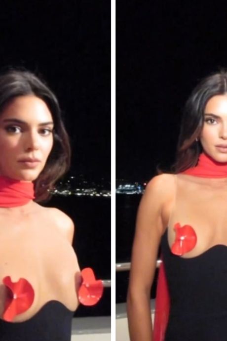 Minirobe à seins nus, Kendall Jenner fait sensation sur la côte d'Azur