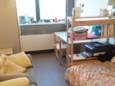 Een studentenkamer in studentenresidentie Studax.