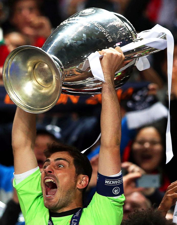 Iker Casillas boekte ook succes in de Champions League; hij won het toernooi drie keer.