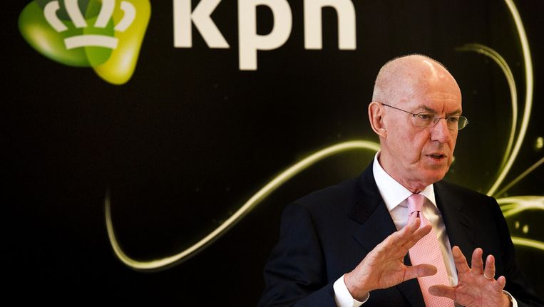 Scheepbouwer in zijn functie als voorzitter van de raad van bestuur van KPN in januari 2011. Beeld ANP