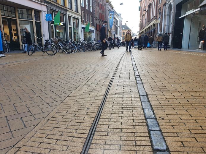 De rails in Groningen