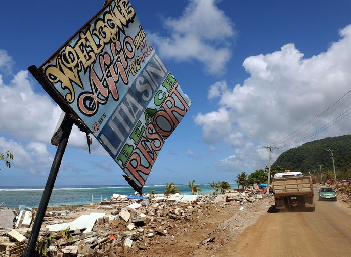 Archiefbeeld: in 2009 werd Samoa al eens geteisterd door een tsunami.