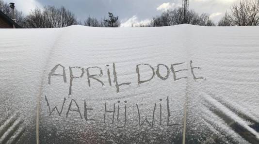 April doet wat hij wil.
