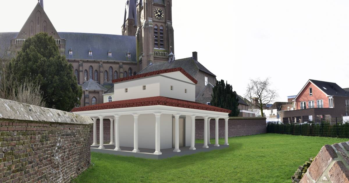 Na 1800 jaar bouwt Cuijk weer een Romeinse tempel: ‘Wauw, wat staat ...