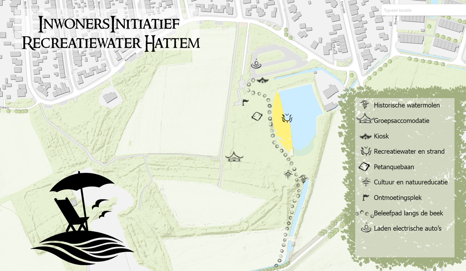 Het Inwonersinitiatief Recreatiewater Hattem heeft al een plan, maar dat moet op alle fronten nog wel concreet worden uitgewerkt.