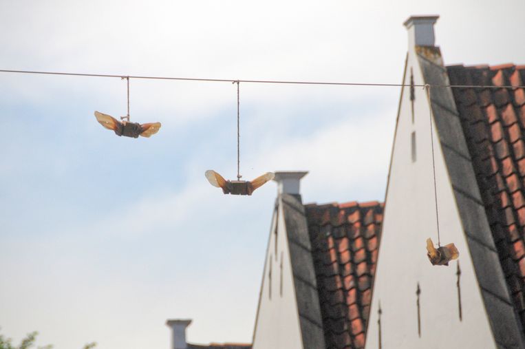 ‘Boodschappers’ in de Achterstraat in Hattem. Beeld Voerman Museum Hattem